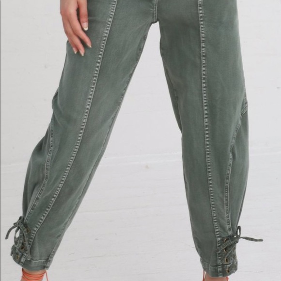 Ulla Johnson Green Kingston Cargo Jean, size 4 - Picture 6 of 16